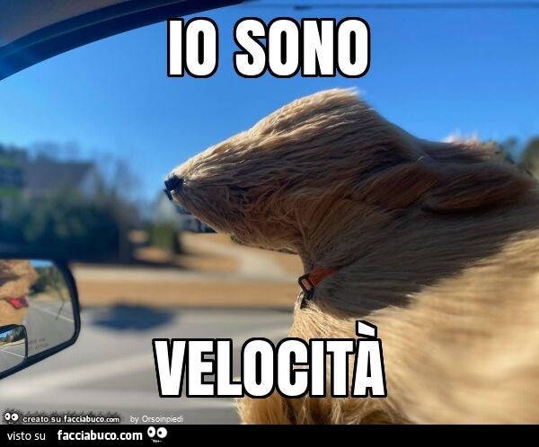 Io sono velocità