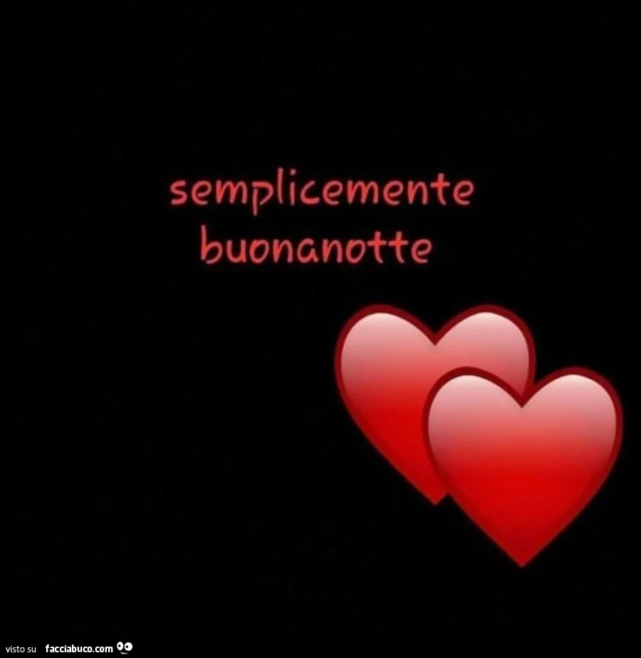 Semplicemente buonanotte