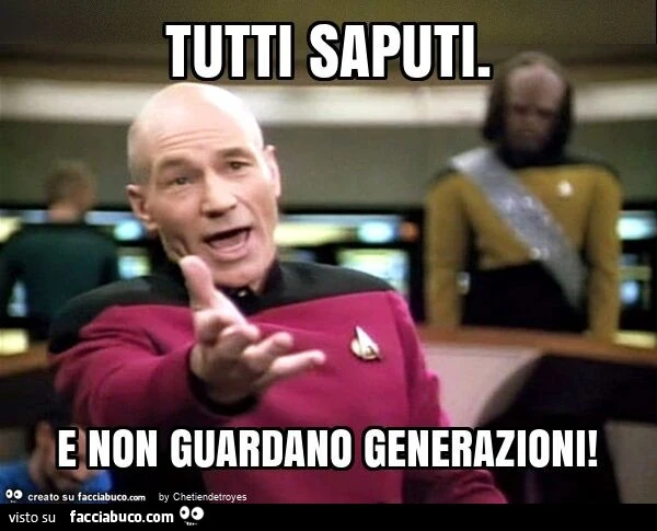 Tutti saputi. E non guardano generazioni