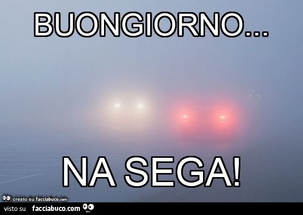 Buongiorno&hellip; na sega