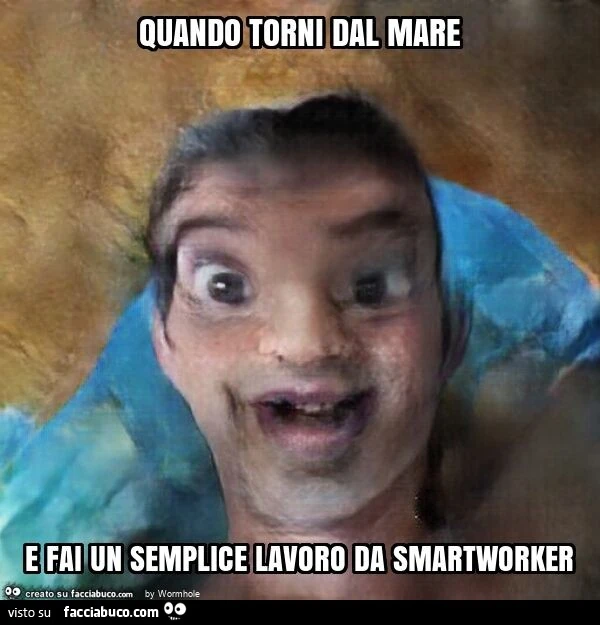 Quando torni dal mare e fai un semplice lavoro da smartworker