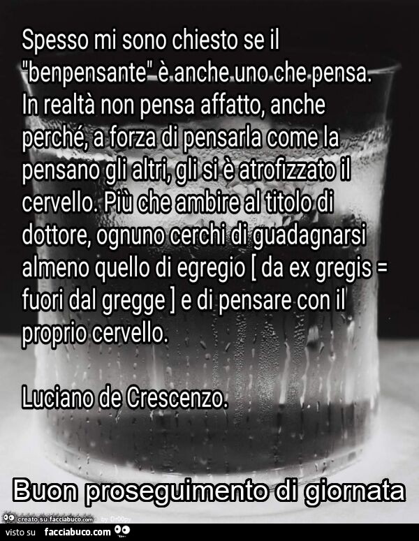 Buon proseguimento di giornata