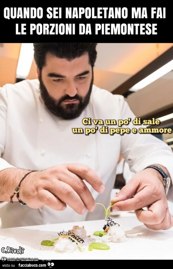Quando sei napoletano ma fai le porzioni da piemontese