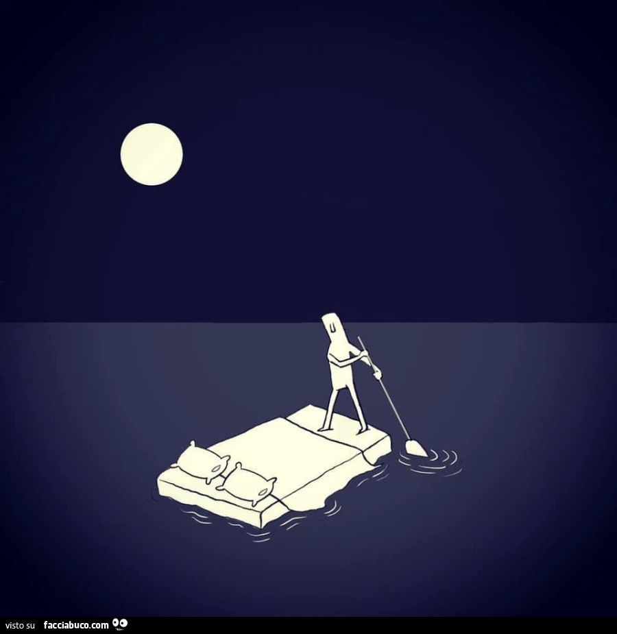 Letto come zattera