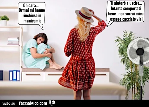 Rinchiuso in manicomio