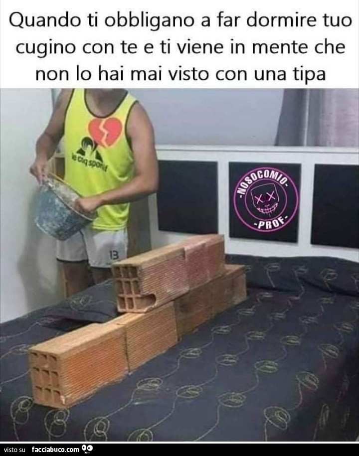 Quando ti obbligano a far dormire tuo cugino con te