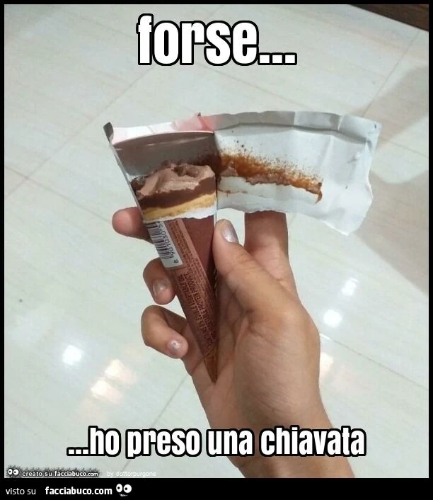 Forse&hellip; ho preso una chiavata