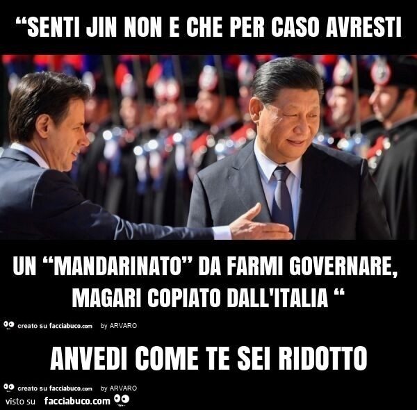 Anvedi come te sei ridotto