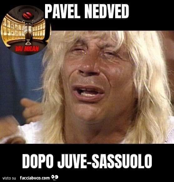 Pavel Nedved dopo juve sassuolo