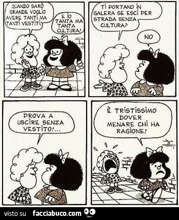 Lucy e Mafalda - Facciabuco.com