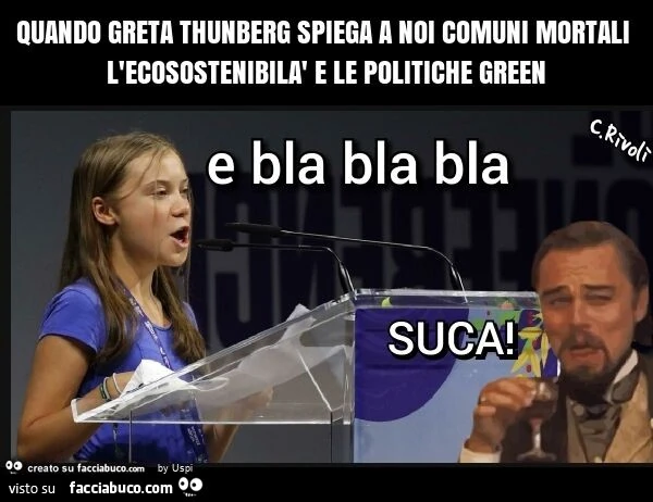 Quando greta thunberg spiega a noi comuni mortali l'ecosostenibilà e le politiche green