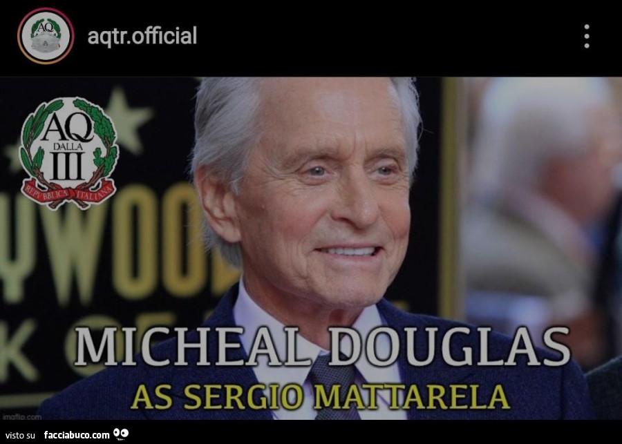 Micheal Douglas as Sergio Mattarella