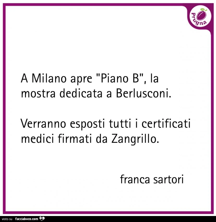 A milano apre piano b, la mostra dedicata a berlusconi. Verranno esposti tutti i certificati medici firmati da zangrillo