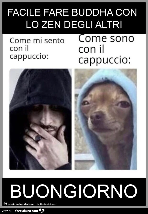 Facile fare buddha con lo zen degli altri buongiorno