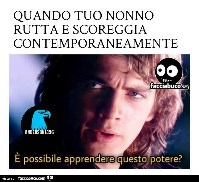 Quando tuo nonno rutta e scoreggia contemporaneamente
