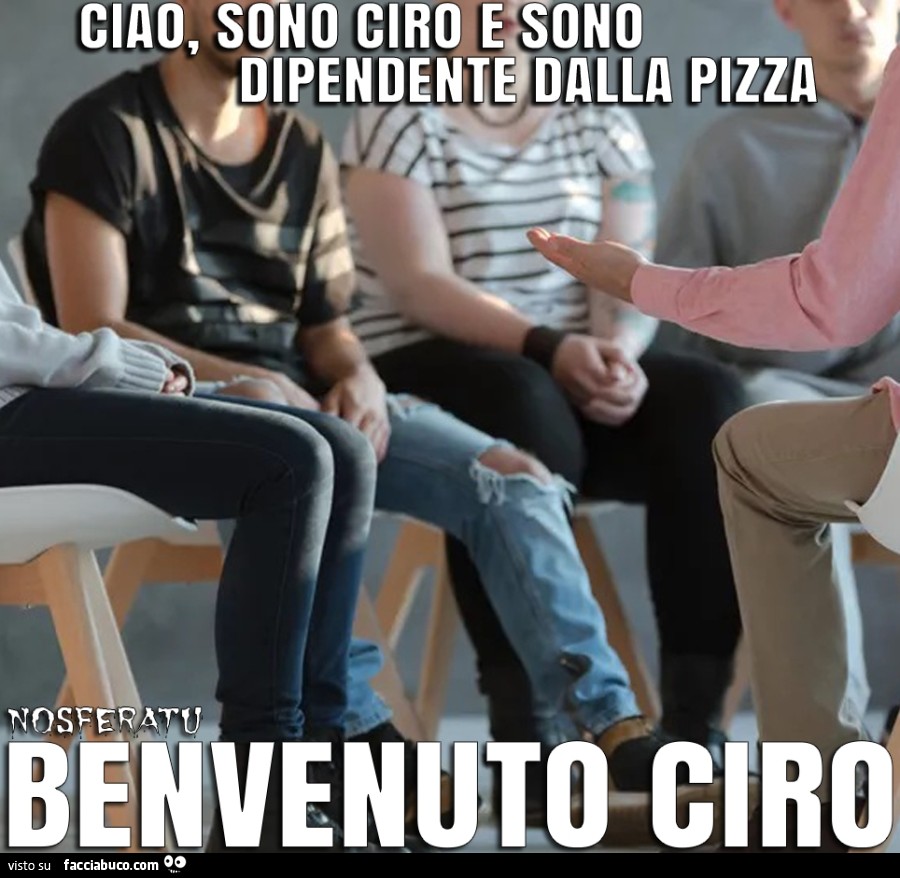 Ciao, sono Ciro e sono dipendente dalla pizza