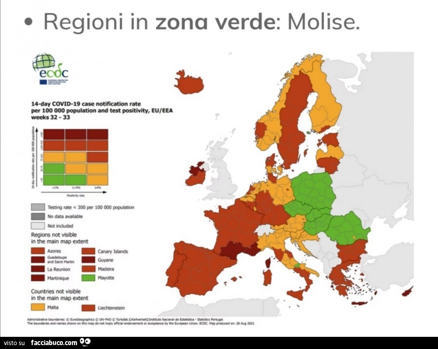 Regioni in zona verde: molise
