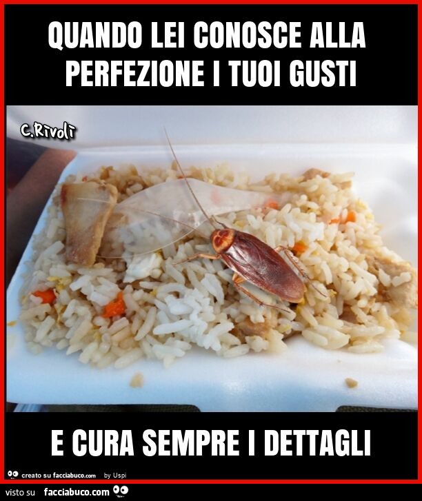 Quando lei conosce alla perfezione i tuoi gusti e cura sempre i dettagli