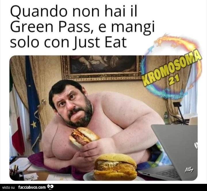 Quando non hai il green pass e mangi
