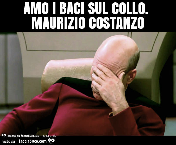 Amo i baci sul collo. Maurizio costanzo