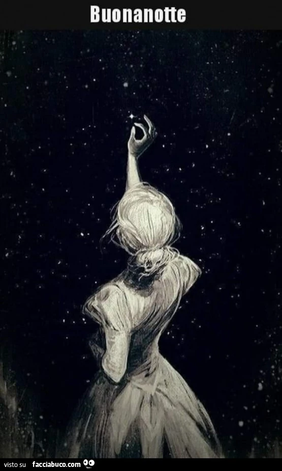 Stella in cielo. Buonanotte