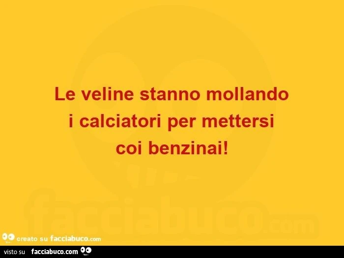 Le veline stanno mollando  i calciatori per mettersi  coi benzinai