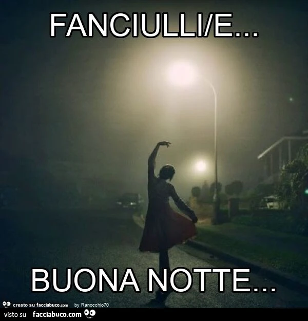 Fanciulli/e&hellip; buona notte
