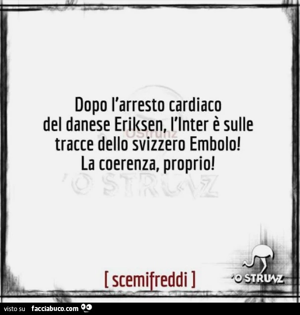 Dopo l'arresto cardiaco del danese eriksen, l'inter รจ sulle tracce dello svizzero embolo! La coerenza, proprio