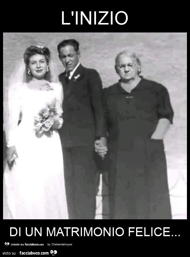 L'inizio di un matrimonio felice