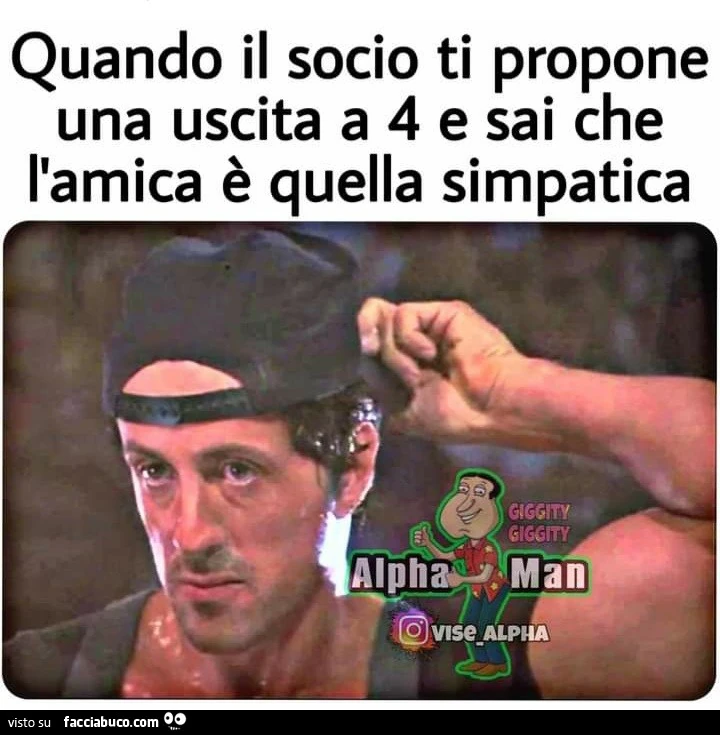 Quando il socio ti propone una uscita a 4 e sai che