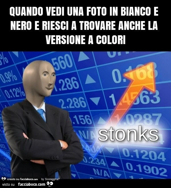 Quando vedi una foto in bianco e nero e riesci a trovare anche la versione a colori