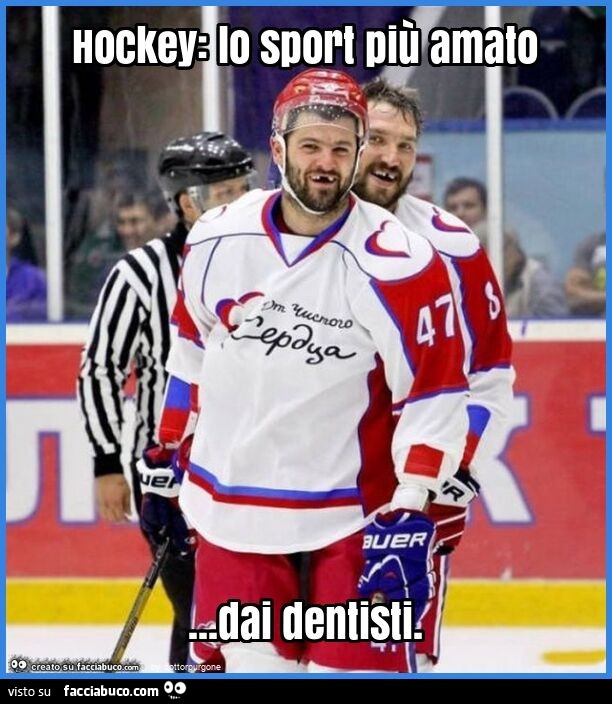 Hockey: lo sport più amato… dai dentisti
