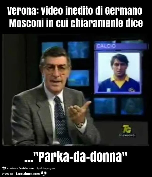 Verona: video inedito di germano mosconi in cui chiaramente dice&hellip; "parka-da-donna"