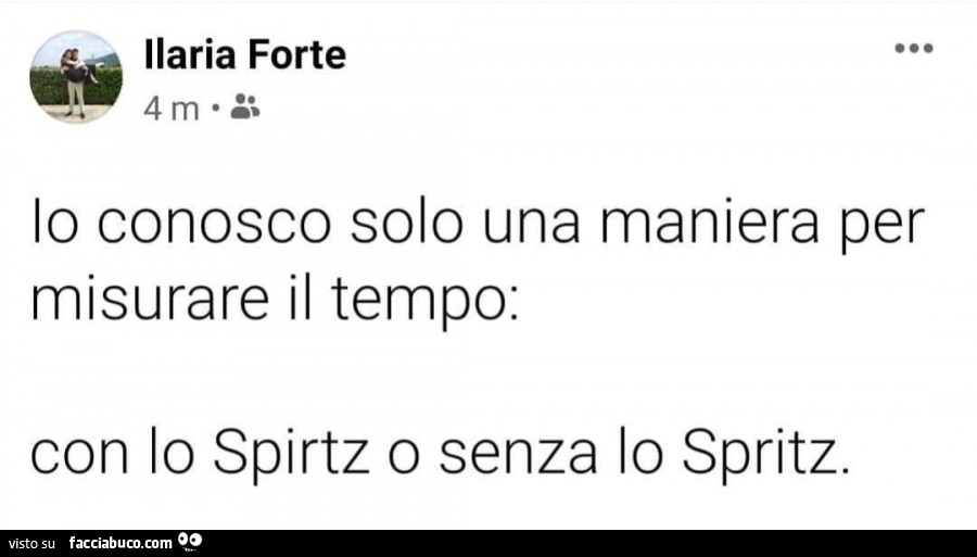 Conosco Una Sola Maniera Di Misurare Il Tempo