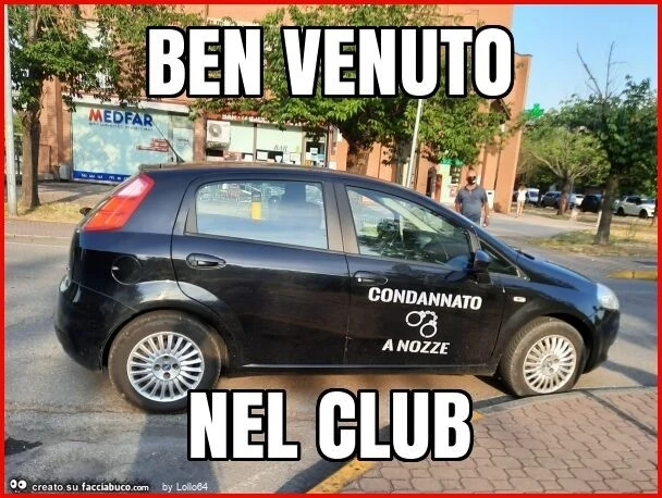 Ben venuto nel club