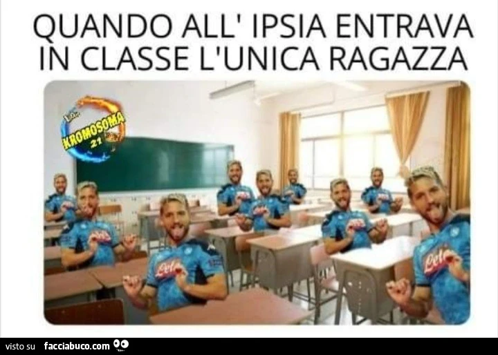 Quando allipsia entrava in classe l'unica ragazza
