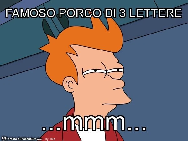 Famoso porco di 3 lettere&hellip; mmm