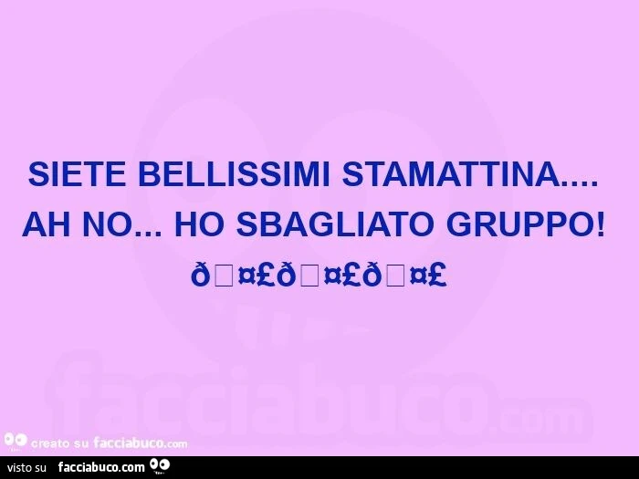 Siete bellissimi stamattina&hellip; ah no&hellip; ho sbagliato gruppo! 🤣🤣🤣