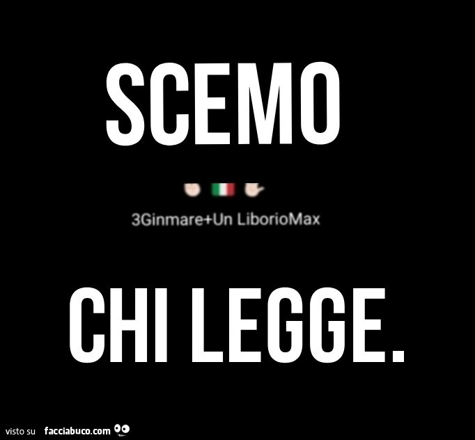 Scemo chi legge