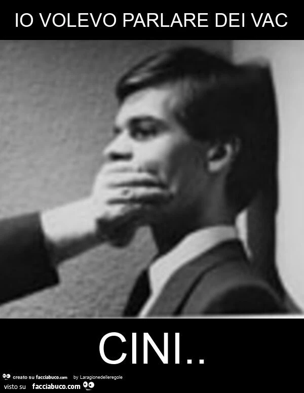 Io volevo parlare dei vac cini