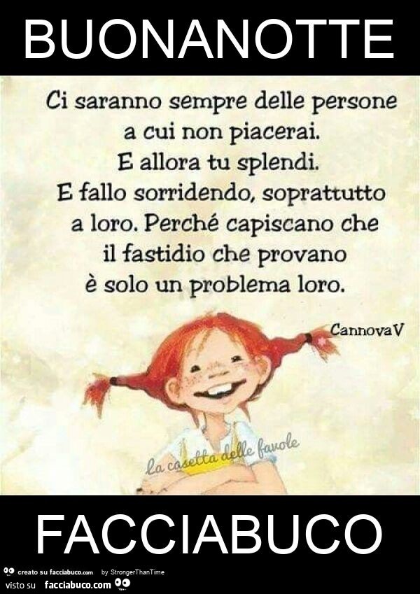 Buonanotte facciabuco