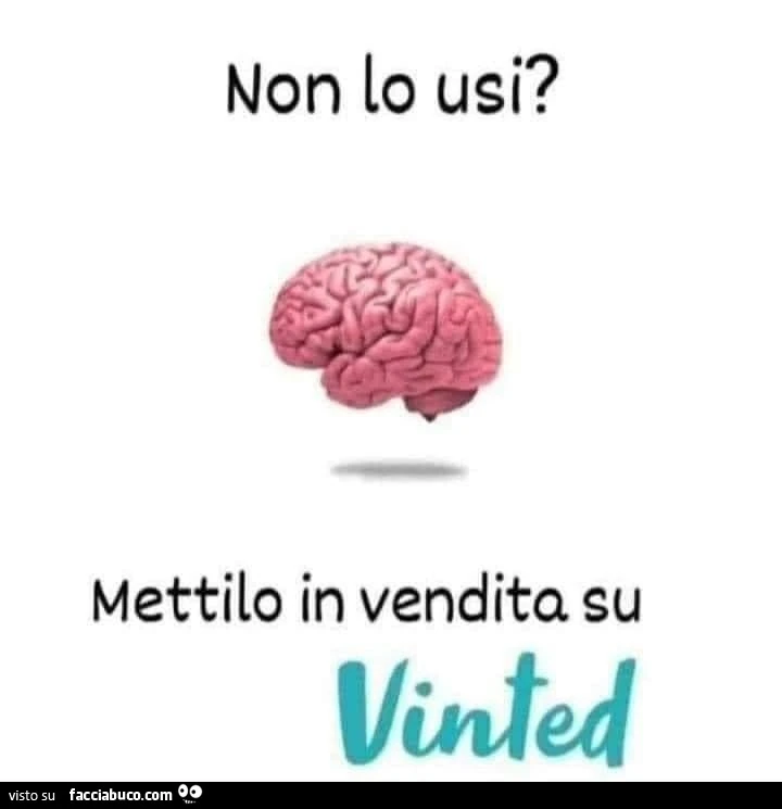 Non lo usi? Mettilo in vendita su vinted