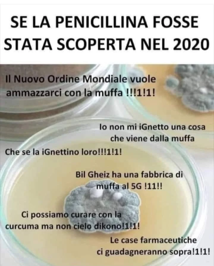 Se la penicillina fosse stata scoperta nel 2020