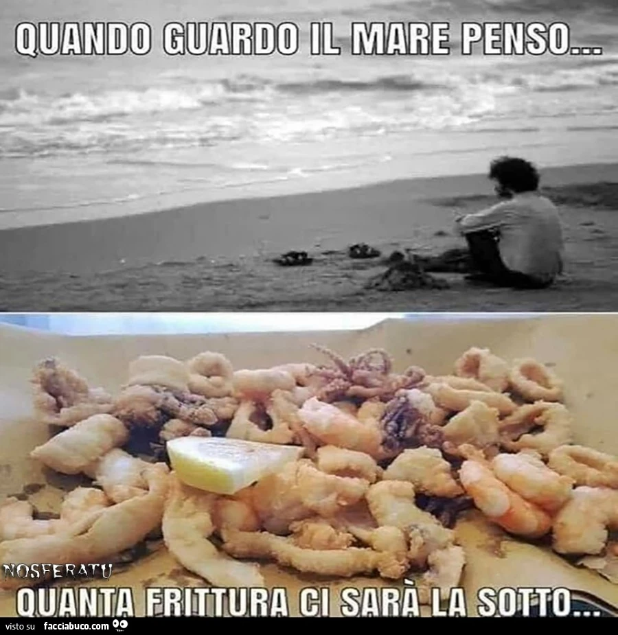 Quando guardo il mare penso