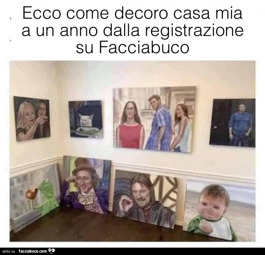 Quadri meme cada decorazioni