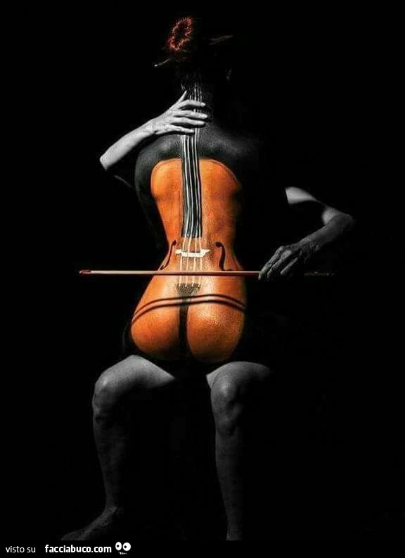 Violino body painting