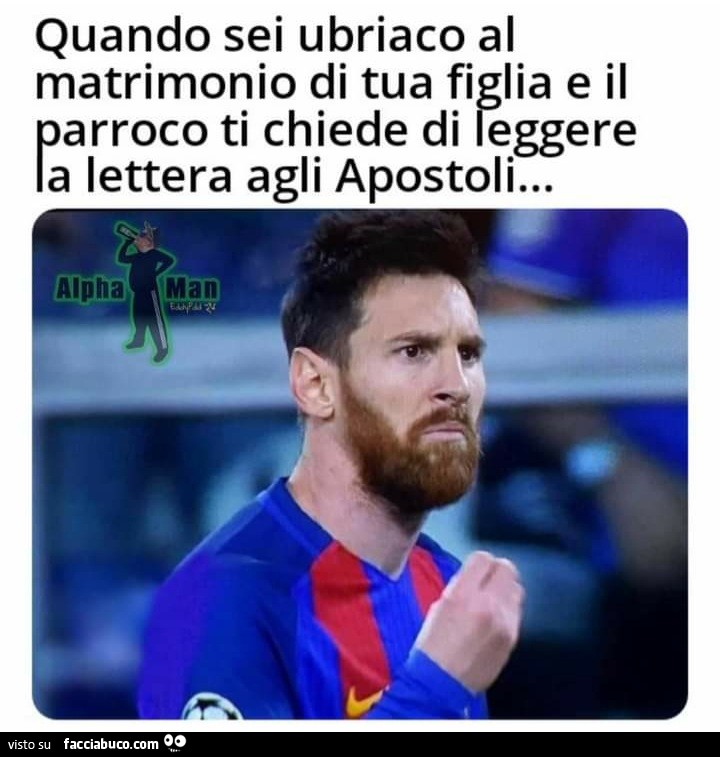 Quando sei ubriaco al matrimonio di tua figlia