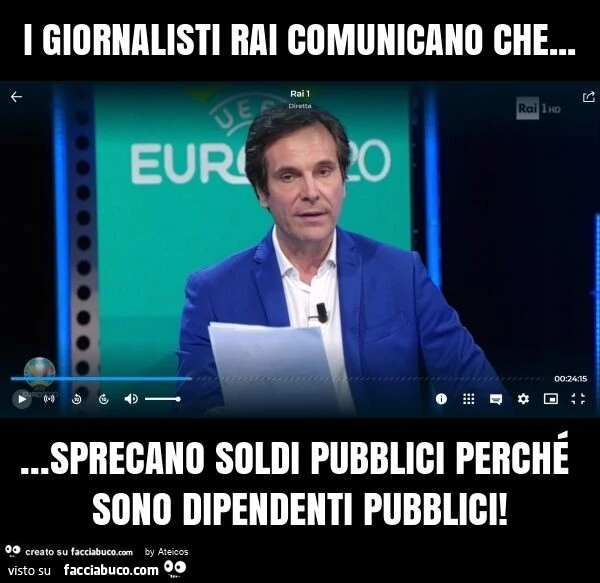 I giornalisti rai comunicano che… sprecano soldi pubblici perché sono dipendenti pubblici