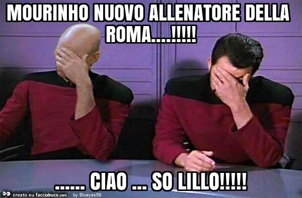 Mourinho nuovo allenatore della roma&hellip; ! &hellip; ciao&hellip; so lillo