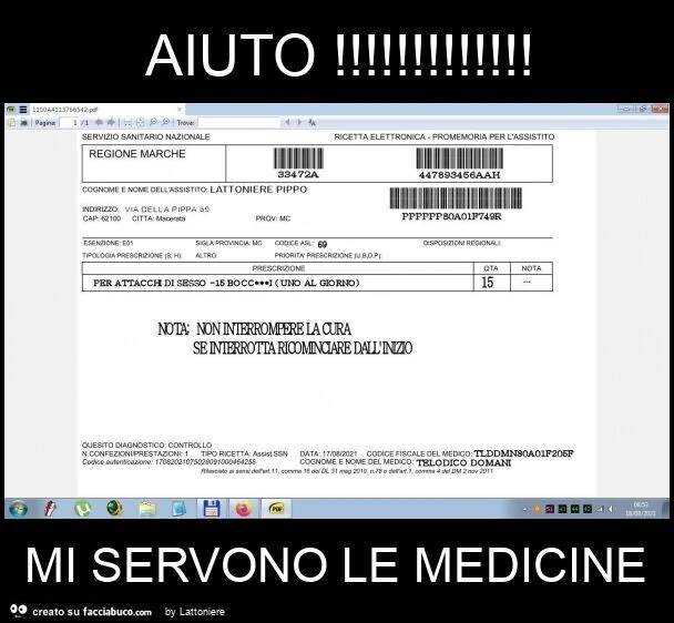 Aiuto! Mi servono le medicine